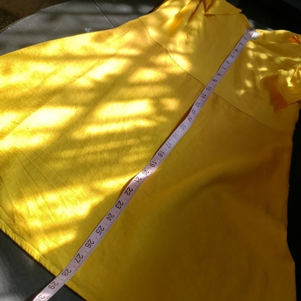 A.n.  day yellow dress Size 2 - Picture 7 of 16